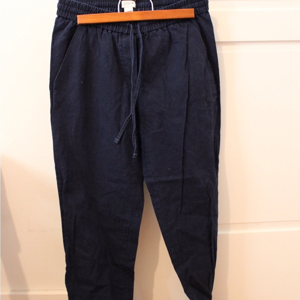 J. Crew- Navy Linen Pants